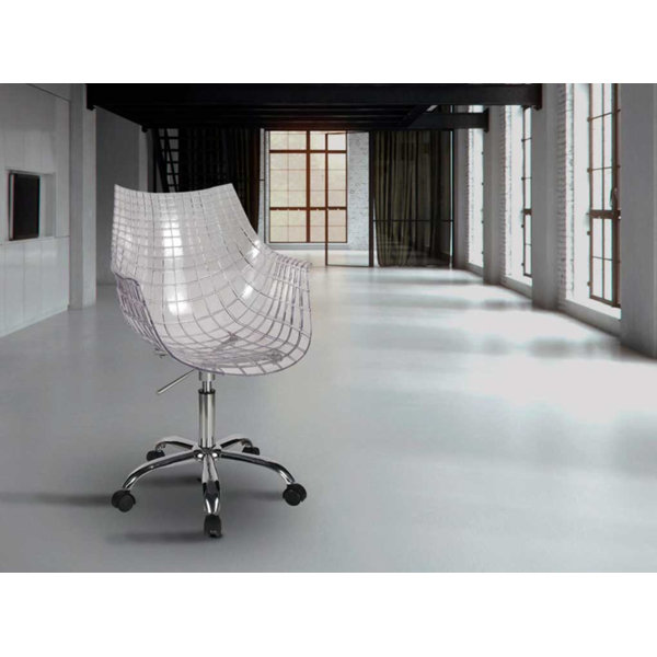 Lucite desk outlet chair